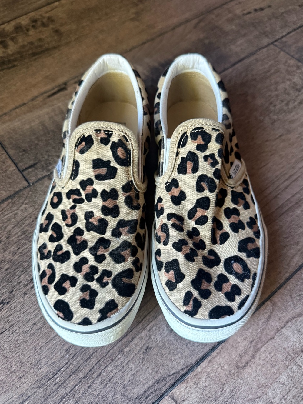 Vans Kids Slip-On Sneakers, Leopard Print